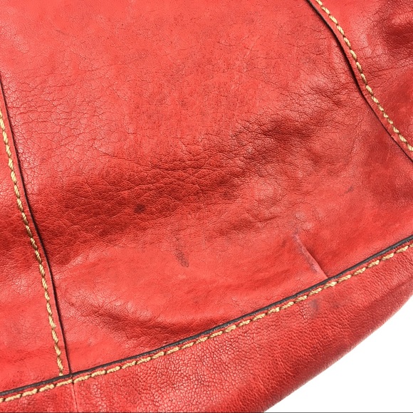 Fossil Handbag Red Leather Purse - Picture 4 of 8